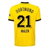 Camisa de Futebol Borussia Dortmund Donyell Malen #21 Equipamento Principal 2023-24 Manga Curta